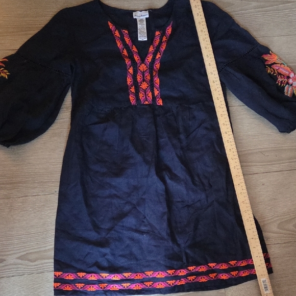 Tommy Bahama Navy Dress with Red Embroidery - Picture 3 of 8